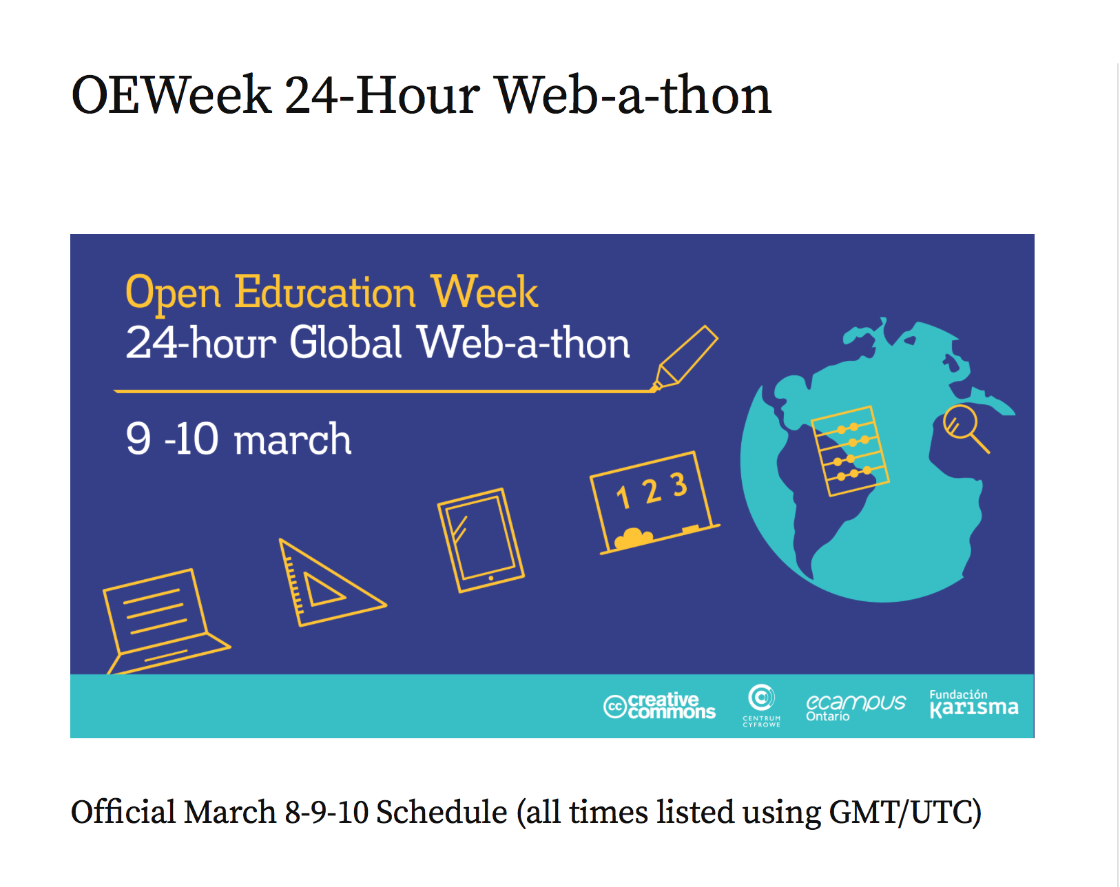 OEWeek Web-a-thon Logo